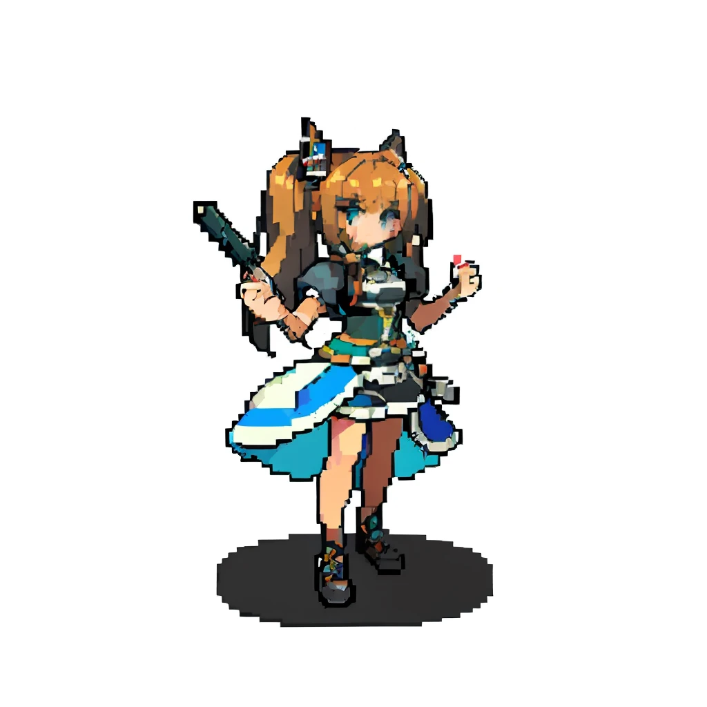 (masterpiece, top quality, best quality), pixel,pixel art,1girl,full body,