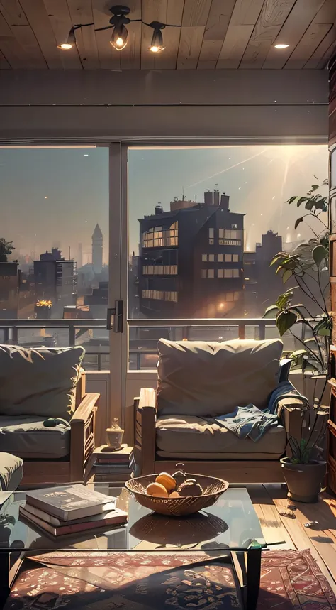 hand painted style：The colors and lines of the entire space look like they were drawn with colored pencils or watercolors，It gives a dreamy feeling。
a warm color palette：muri、The color of furniture and decorations is mainly warm red、Orange and yellow predo...