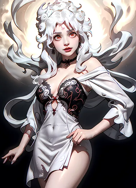 ((Extremely detailed eyes)), (detailed eyebrows), detailed hair,Shiny rosy skin, glowing skin, glowing goddess,lipstick lips red, thin and beautiful lips, mouth closed, characters made by karol bak and pino daeni, intricate detail, detailed background, ext...