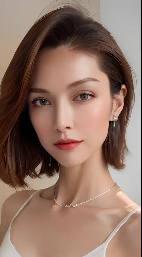 ((night, realistic light, best quality, 8k, masterpiece: 1.3)), 1 girl, slim beauty: 1.4, abs: 1.1, (brown hair, big: 1.8), tran...