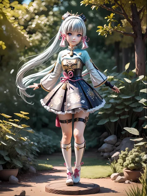 (Blind box toy style:1.2), ((Full body shot:1.4)) (((masterpiece))), 4k res, highly detailed, (((extremely detailed eyes))), cinematic lighting, crystal clear eyes, high quality, highres, ultra-detailed, 8k, best quality, ((1girl, solo)), shadow, backlight...