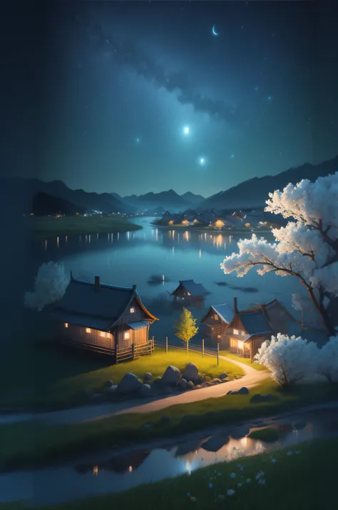 Starry Sky Night Polar Day