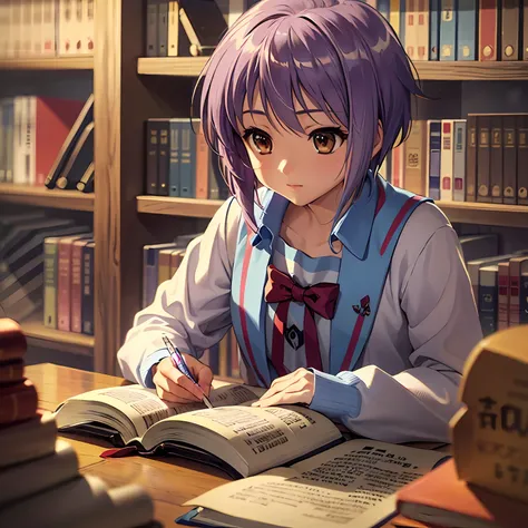 yuki nagato, the enigmatic character from "suzumiya haruhi no yuutsu," seems to lead an ordinary, unassuming life on the surface...