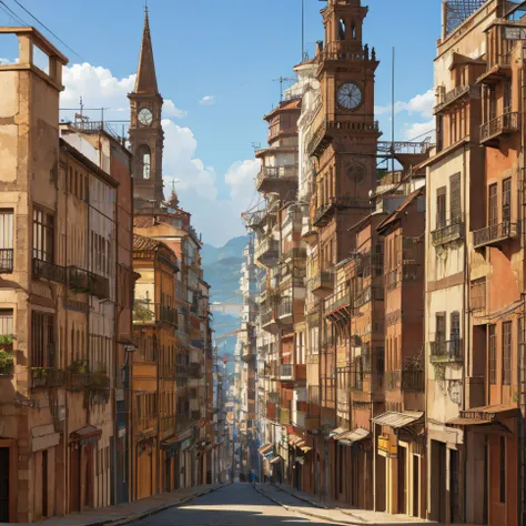 cidade grande estilo steampunk