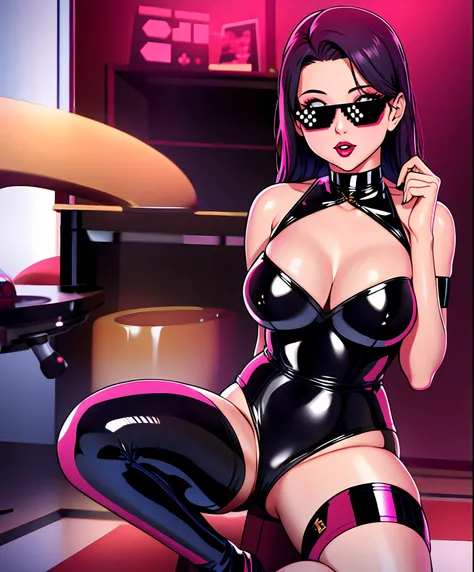 ( porn model pose ) female idol star wearing sexy latex uniform
DealWithIt