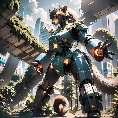 （（tmasterpiece，best qualtiy）），illustration，ultra-detailed 8k，clear focus，a highly detailed，colorful detailed，machinary，a mecha s...