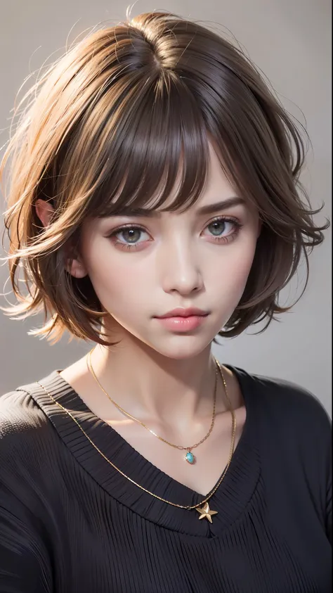 (best quality, 8k, 32k, masterpiece, uhd: 1.2), photo of a pretty american woman, very short bob hair, upper body, facial focus,...