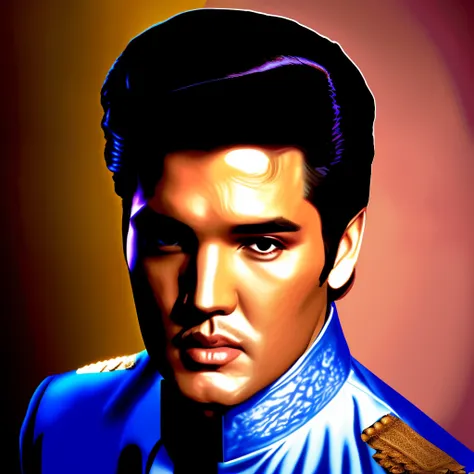 elvis presley de perfil