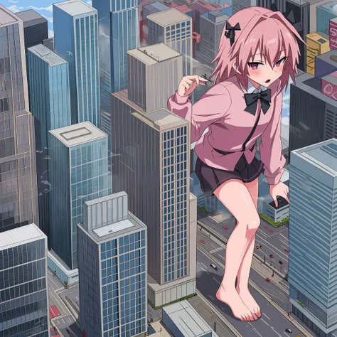 the city of gts, urban development, smoke, high-quality clouds, tmasterpiece (one guy astolfo)  bare feet. giant. the city. pass...