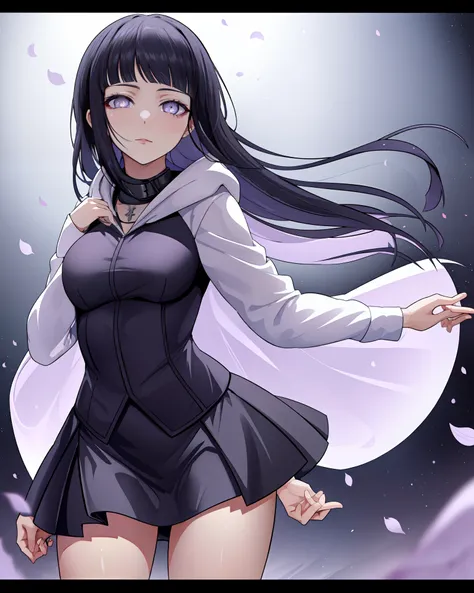 hermoso, obra maestra, mejor calidad, cara extremadamente detallada, perfect ilumination, 1girl, hinata, hyuuga hinata, flequill...