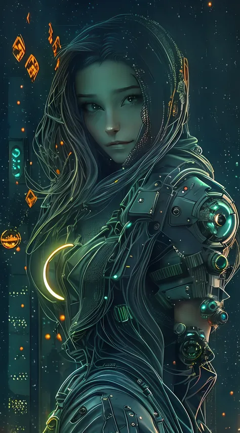 8k, realista, cyberpunk, escuro, noite