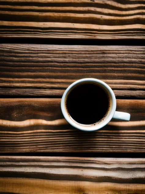 bird eye shot of a coffee