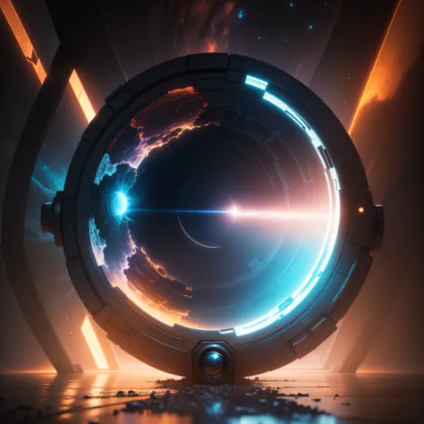 a 4k abstract portal, with a dreamlike atmosphere and a realistic, yet abstract, design.