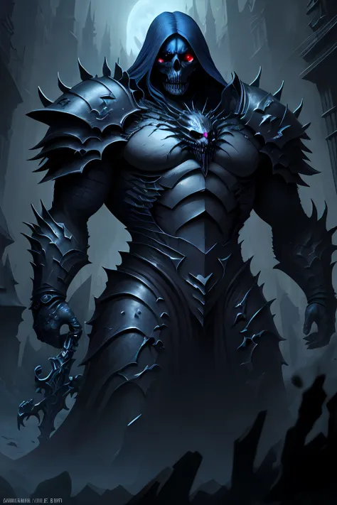 4K, Masterpiece, high resolucion, absurdes, edgDeathKnight,Un homme en armure sombre ,wearing edgDeathKnight armor,