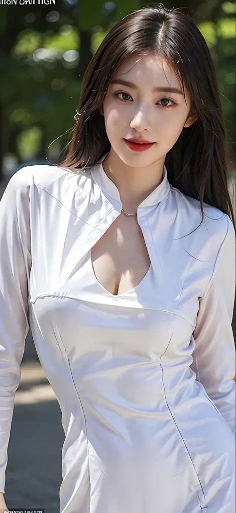 a close up of a woman in a dress on a cell phone, smooth white tight clothes suit, trending on cgstation, trending at cgstation, Open V chest clothes, Guviz, opened dress, waist - shot, Smooth translucent white skin, Wang Chen, Clothing that exposes, clea...