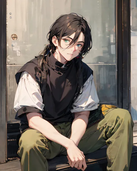 A dark-haired