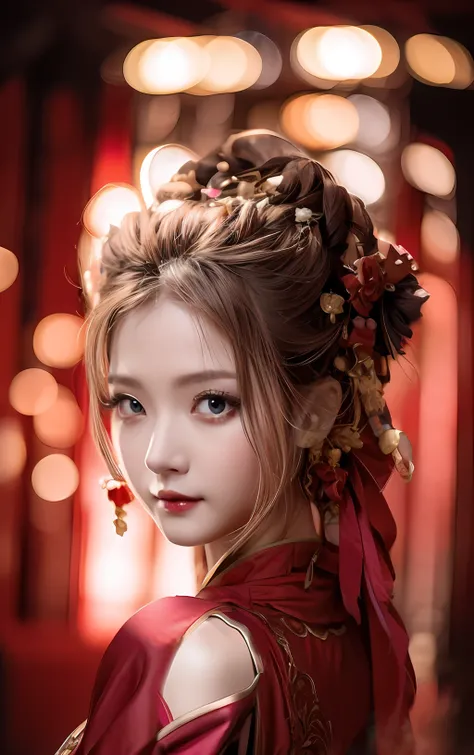 Red cheongsam fabric