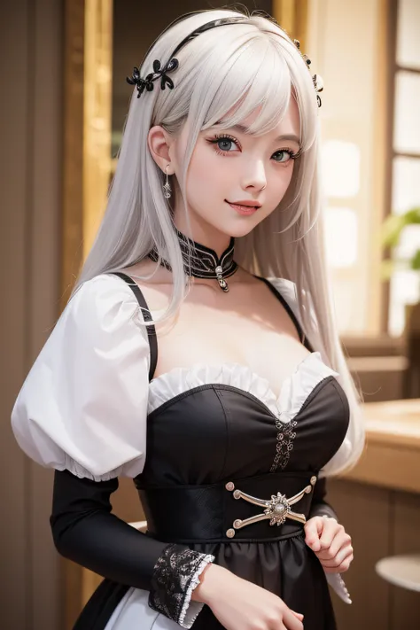 1womanl,(realisticlying,realisticlying:1.5),(tmasterpiece),(best qualtiy:1.4),(hyper HD:1.2),(RAW photogr:1.2),(sharpfocus:1.3),(Face focus:1.2),japanaese girl,Professional clothing,(young 17 years old:1.1),(joyful smile:1.5),(Hairy cuts:1.6),(Japanese ido...