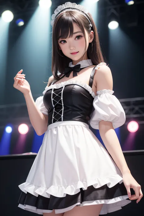 1womanl,(realisticlying,realisticlying:1.5),(tmasterpiece),(best qualtiy:1.4),(hyper HD:1.2),(RAW photogr:1.2),(sharpfocus:1.3),(Face focus:1.2),japanaese girl,Professional clothing,(young 17 years old:1.1),(joyful smile:1.5),(Hairy cuts:1.6),(Japanese ido...