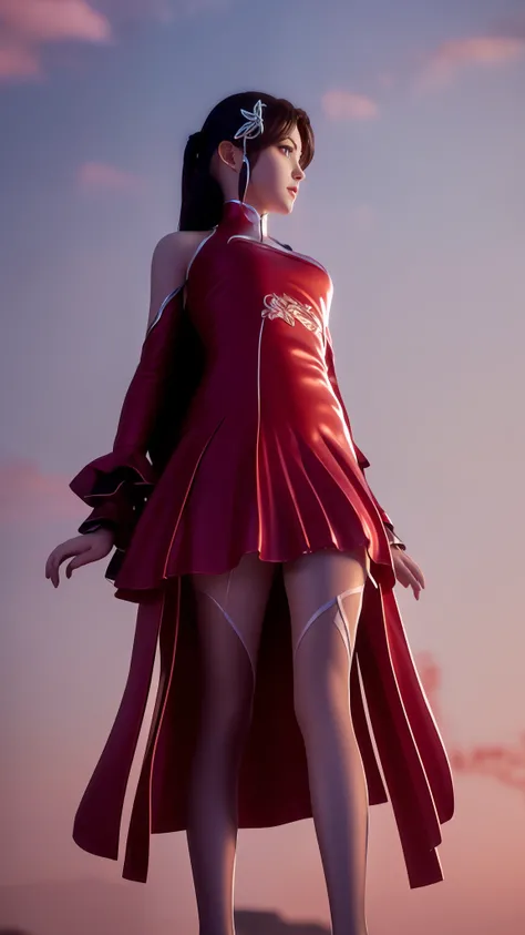 Arad woman posing for photo in short skirt and white shirt, Surrealism female students, Surrealism female students, Realistic schoolgirl, photorealistic anime girl rendering, thighhighs and skirt, 3 d anime realistic, small curvaceous loli, wearing skirt a...