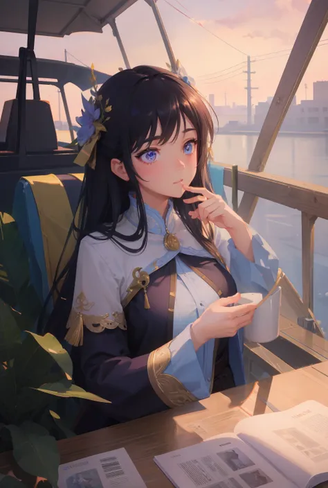 dreamy, (masterpiece), best quality, 1girl, amazing, beautiful detailed eyes, fine details, depth of field, extremely detailed CG,
