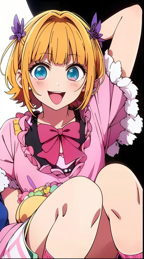 MEMcho,anime styled、A smile、Open your mouth