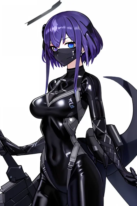 1个giant breast girl，soio，eblue eyes，armour，jumpsuits，sitting in black，organic outfit，sticky forehead，symbiote，whiteeyes，fine art...