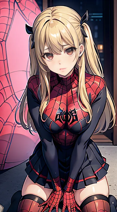 misa amane dressed like spiderman