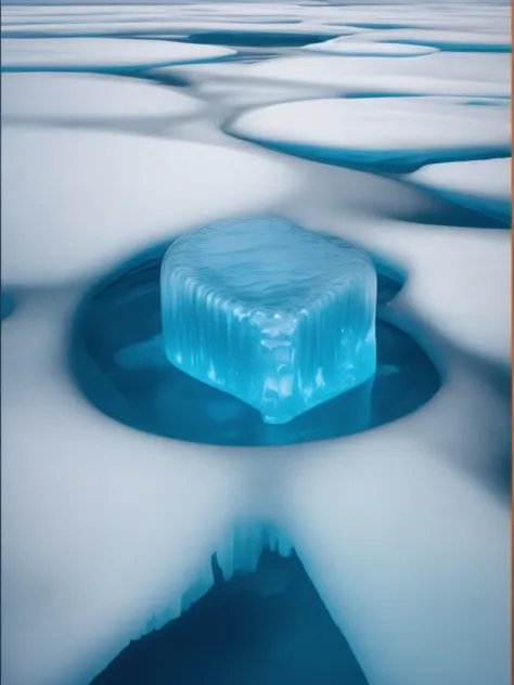 the melting ice