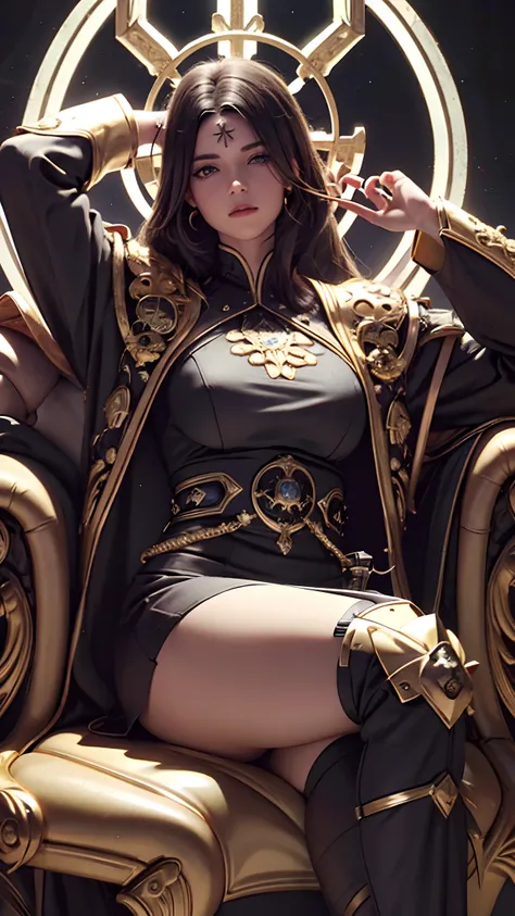 Arte Oficial, Unity 8k Wallpaper, Ultra Detalhe, Obra-Prima, Melhor Qualidade, Uma Mulher, (Muito Detalhe), dinamic angle, mystical expression, Fogo Efeito Brilhante, Fundo de Fantasia, rim lighting , Luz Lateral, cinematiclight, Ultra Definition, 8k UHD, ...