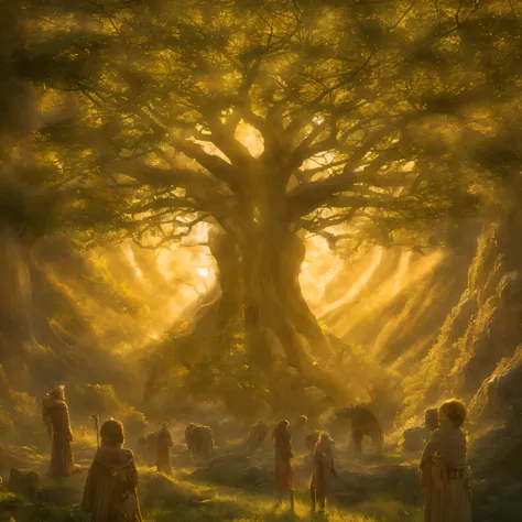 the erdtree (golden tree, ōgonju) is a giant, golden tree that towers above the lands between. the lands between are blessed by ...