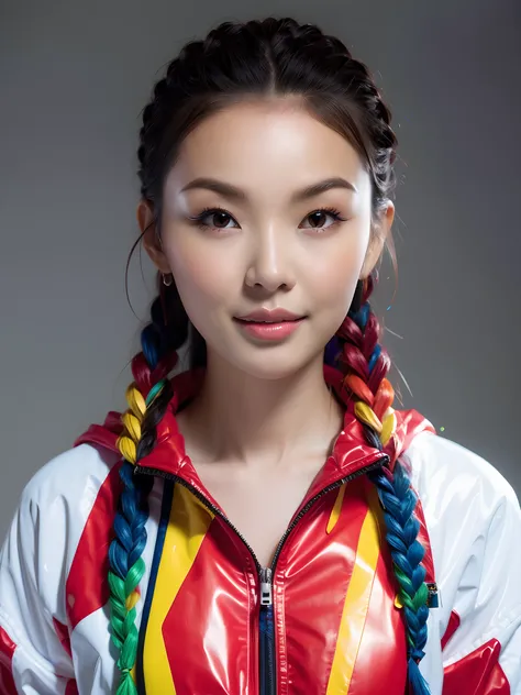 Rainbow braids