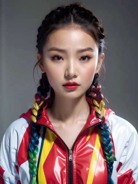 Rainbow braids