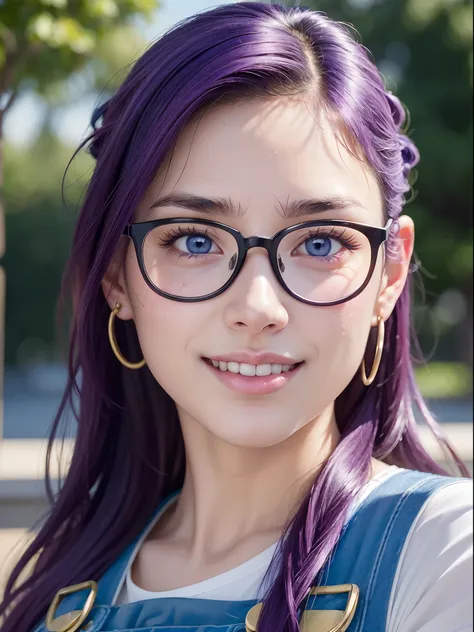 (masterpiece, best quality:1.4), (close up:1.5) (face focus), 1girl, solo, (european youth:1), arale, glasses, blue eyes, long h...