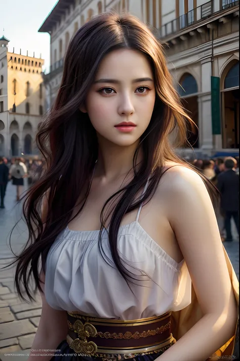 Model shooting style, (extremely detailed CG Unity 8k wallpaper), full-shot body photo of the most beautiful artwork in the world, stunning beautiful photo realistic available, an ultra-realistic ultra-detailed photo, a beautiful girl as a female dancer on...