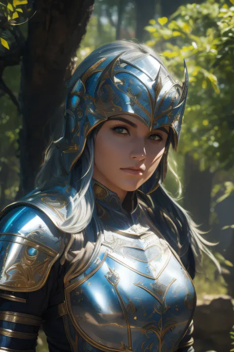 close up de Uma mulher em armadura posa para uma foto em um fundo escuro, retrato cavaleiro feminino, cavaleiro feminino, Retrato do Paladino Feminino medieval, cavaleiro feminino bonito, estilo rpg medieval, de uma bela cavaleiro feminina, picture of fema...