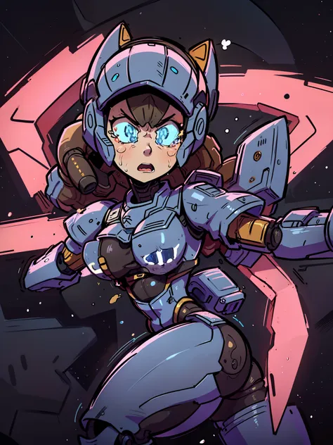 (nsfw:0.9), a cartoon anime style, toonish, (female figure robot, butt, boobs, pretty, beautiful, sexy) generate a female mecha ...