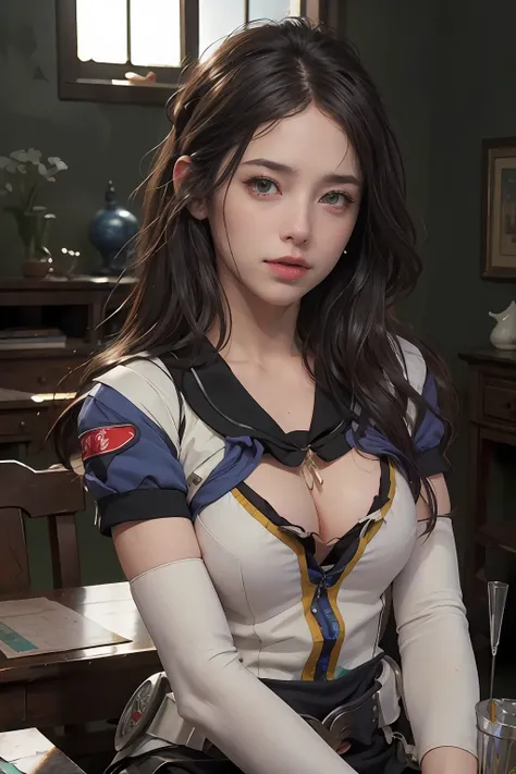 (RAW photo, best quality), (realistic, photo-realistic:1.3),best quality,highly detailed,masterpiece,ultra-detailed,illustration,1girl,upper_body,dynamic angle,world masterpiece theater,messy_long_hair,best quality,extremely detailed CG unity 8k wallpaper,...