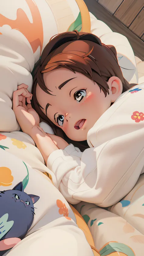 Miyazaki painting style🍃、Immaturity👧、Juvenile、Tender、White and tender face🌸。