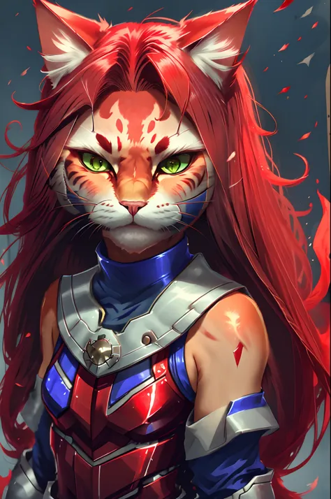 2d cat girl，be red in the face，beth