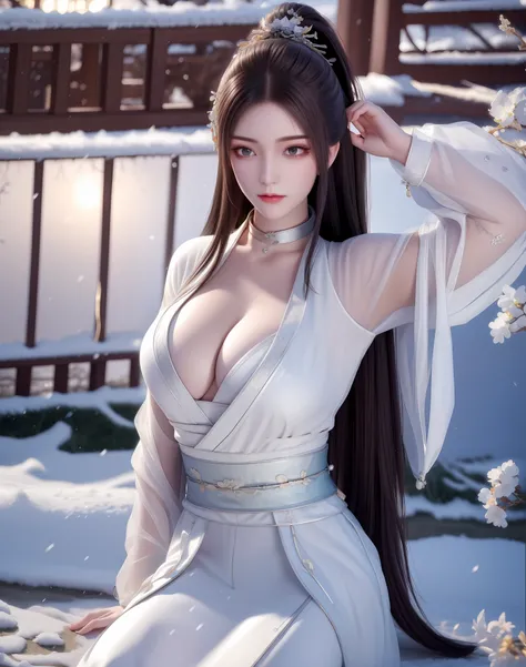 best qualtiy, tmasterpiece, A high resolution,((( 1girl))), Ancient Chinese battlefield background,Metal armor, metalcollar, hair adornments, choker necklace, jewely, beautiful face, upon_body, Tyndall effect, realisticlying, dark studio, edge lit, twoton...