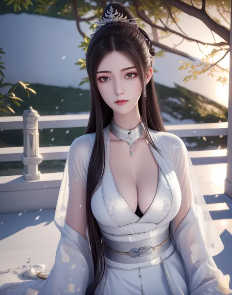 best qualtiy, tmasterpiece, A high resolution,((( 1girl))), Ancient Chinese battlefield background,Metal armor, metalcollar, hair adornments, choker necklace, jewely, beautiful face, upon_body, Tyndall effect, realisticlying, dark studio, edge lit, twoton...