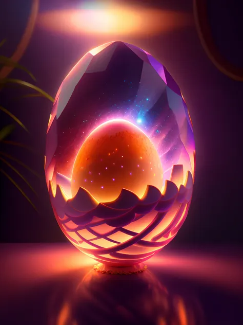 efecto shatter en after effects,,soft broken shell egg in intricately opaque 3d carved from shiny ivory in dimly lit room, con u...