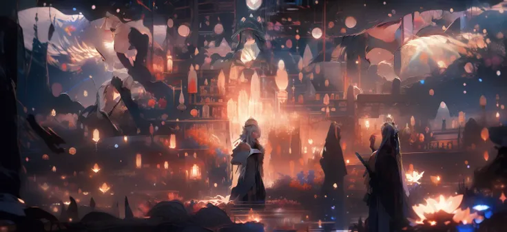 The maiden prays,meteors,rainbowing,kosmos,Character zoom in