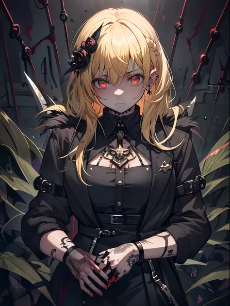 (((dramatic))), (((gritty))), (((intense)))) The movie poster features as the central character. She is shy in the center of the poster, wearing idol outfit, and a determined expression on her face. The background is dark and gritty, with a feeling of drun...