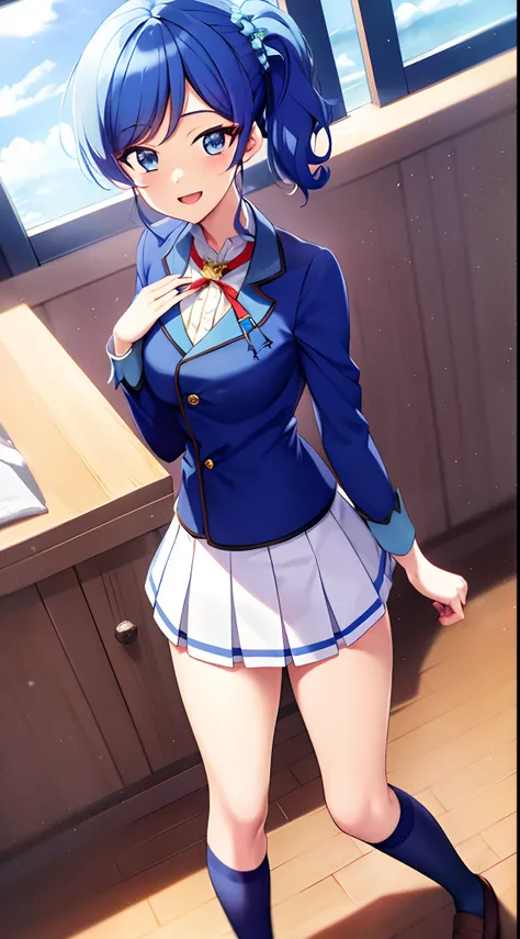 kiriya aoi,fullbody, school dress 1, ((masterpiece,highres)),