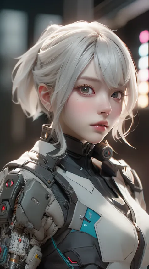 ((best qualtiy)), ((tmasterpiece)), (the detail:1.4), 3D, A beautiful cyberpunk female image,HDR,Clear facial features,Clean face,(HighDynamicRange),Ray traching,NVIDIA RTX,Super-Resolution,Unreal 5,Subsurface scattering、PBR Texture、post-proces、Anisotropy ...
