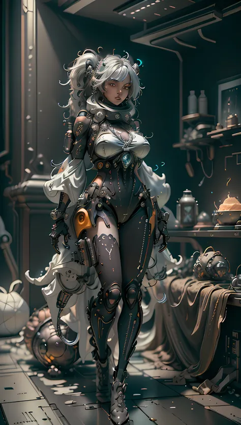 ((best quality)), ((masterpiece)), (detailed:1.4), 3d, an image of a beautiful cyberpunk female with thick voluminous hair,light...