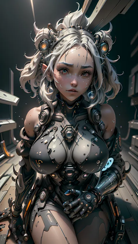 ((best quality)), ((masterpiece)), (detailed:1.4), 3d, an image of a beautiful cyberpunk female with thick voluminous hair,light...