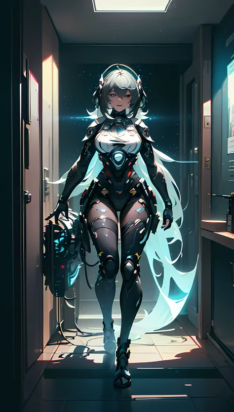 ((best quality)), ((masterpiece)), (detailed:1.4), 3d, an image of a beautiful cyberpunk female with thick voluminous hair,light...